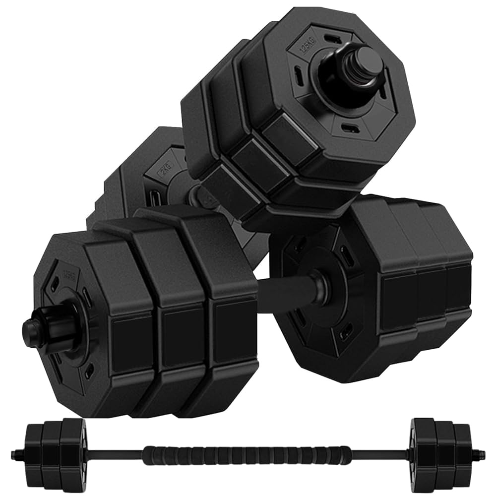 woutダンベル ペア Amazon | Wout ダンベル 10kg 2個 バーベル オールブラック
